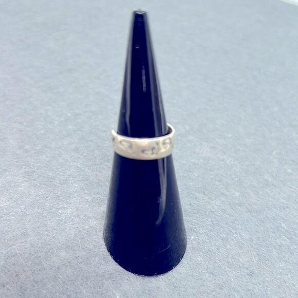 925 Thailand Sterling Silver Footprints Toe Ring Adjustable Size - Picture 2 of 12